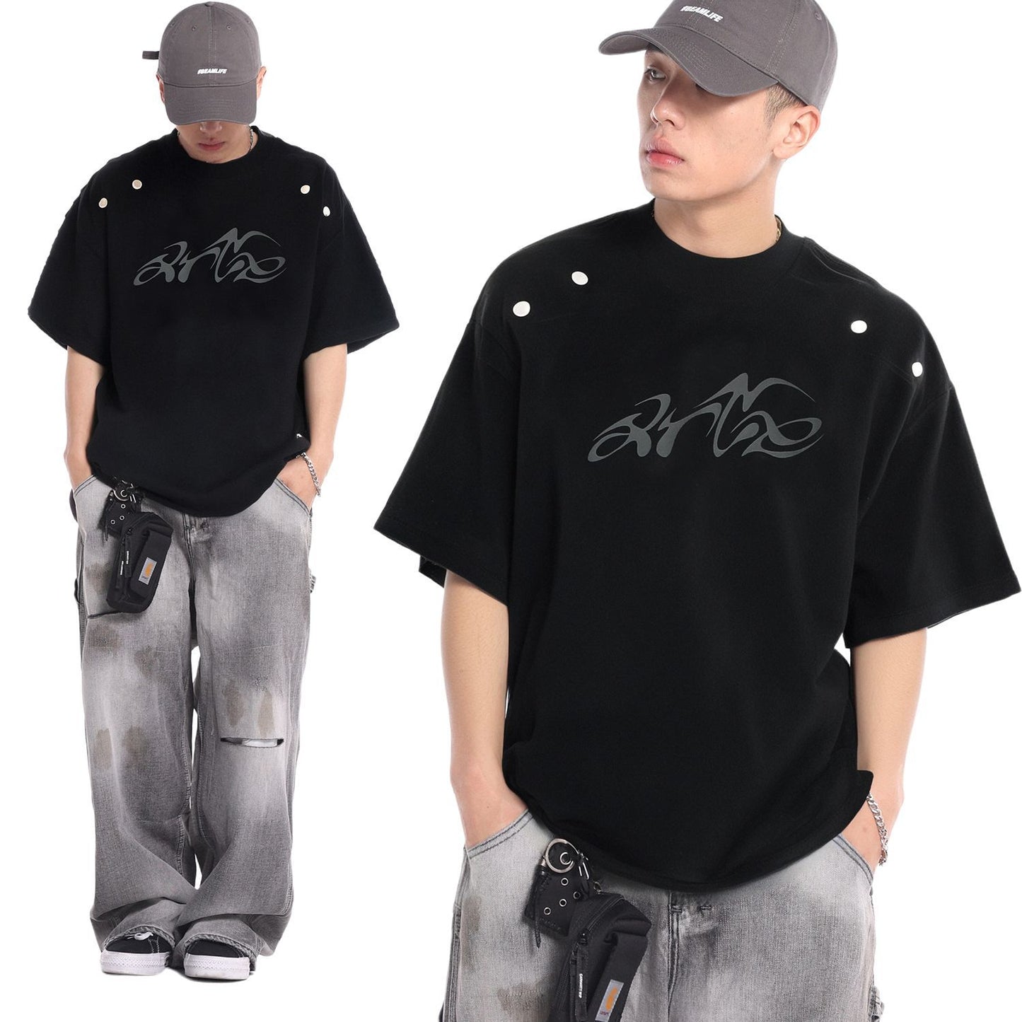 Loose Fit Short Sleeve T-Shirt for Men