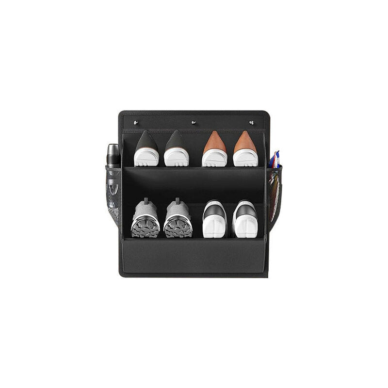 RV shoe storage (adhesive), over-door rack with deep pockets – for motorhomes, narrow wardrobes, 1 piece
