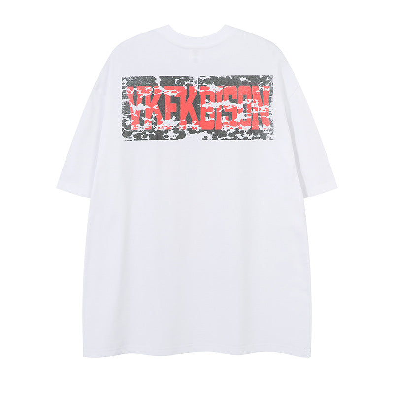 Short Sleeve T-Shirt for Men Summer Streetwear Casual Loose Fit Tee