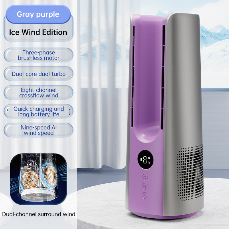 2025 NEW Portable Tower Fan – 6 Speeds, Mist Bladeless, for Bedroom/Living Room/Office
