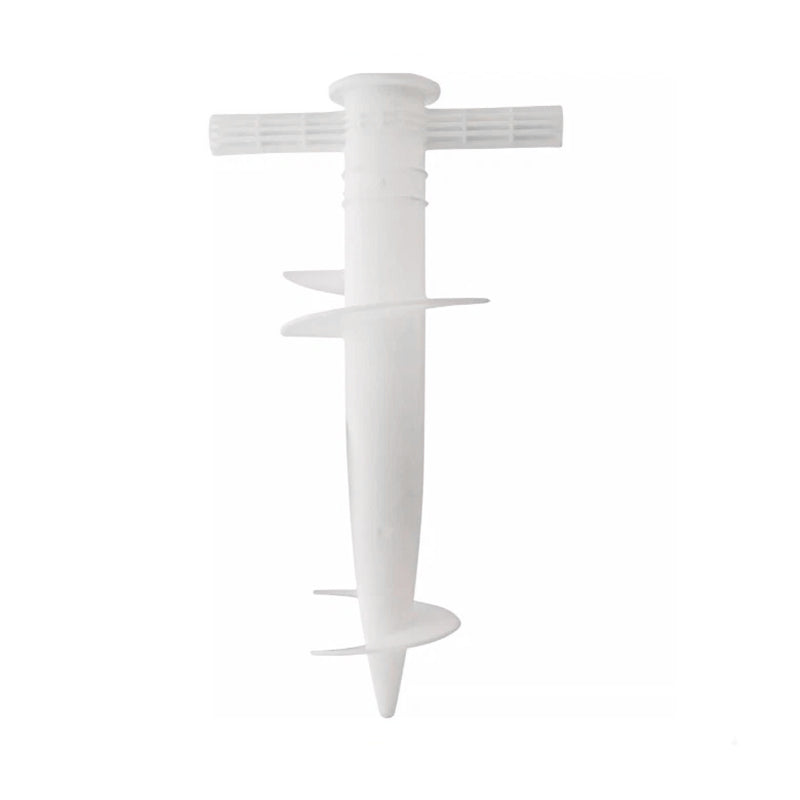 Plastic Adjustable Umbrella Base, Sun, Beach, Terrace, Sand, Ground Fixing Tools (Anchor Bracket, Spiral Tool, Tip Part), 1 Pc