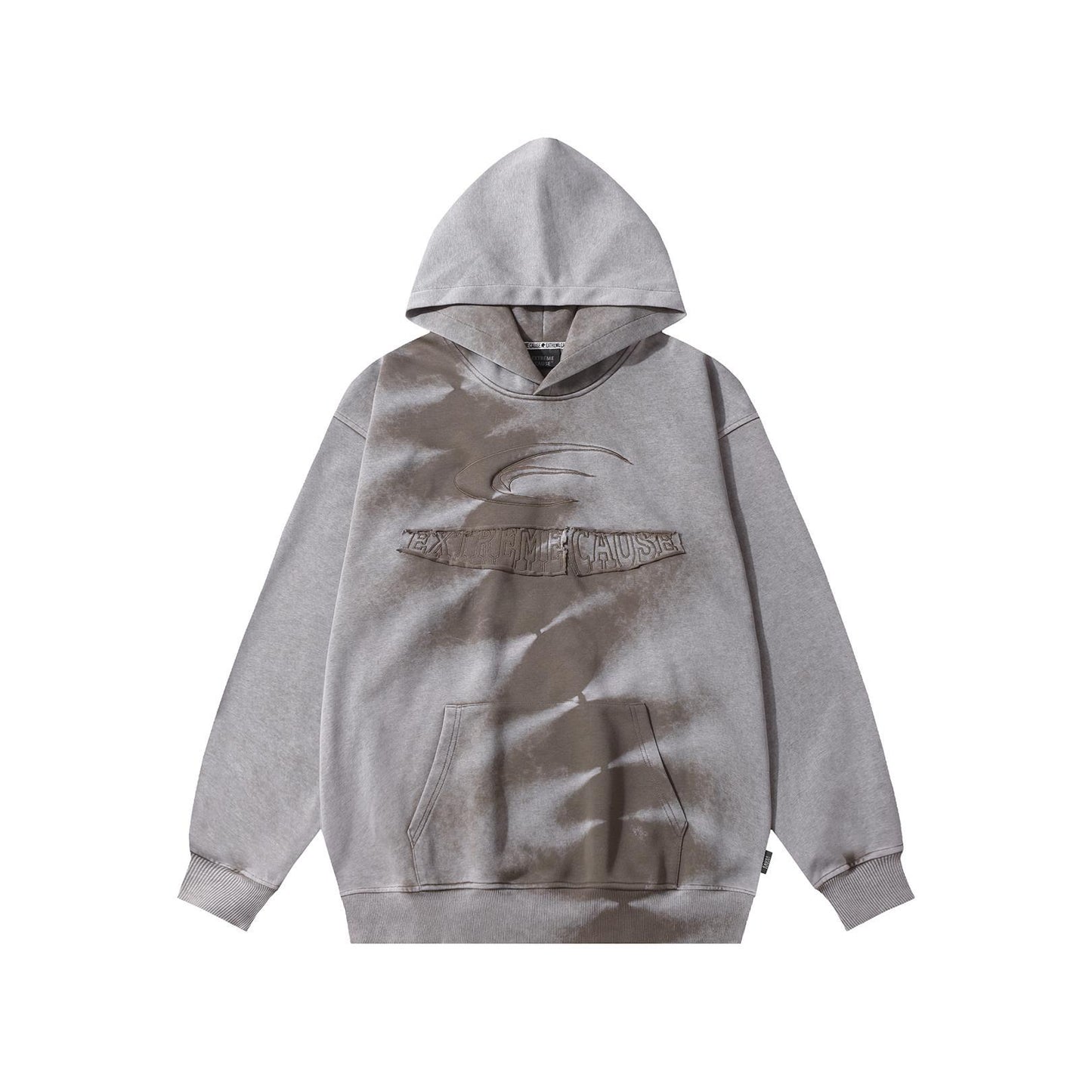 Tie dye vintage letter hooded sweatshirt for men and women
