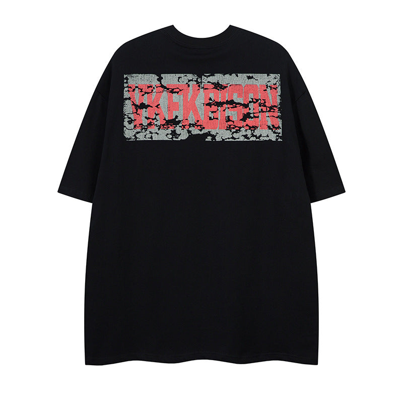 Short Sleeve T-Shirt for Men Summer Streetwear Casual Loose Fit Tee