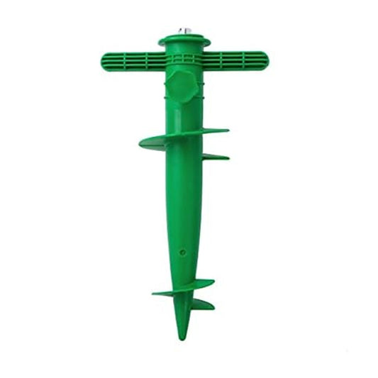 Plastic Adjustable Umbrella Base, Sun, Beach, Terrace, Sand, Ground Fixing Tools (Anchor Bracket, Spiral Tool, Tip Part), 1 Pc