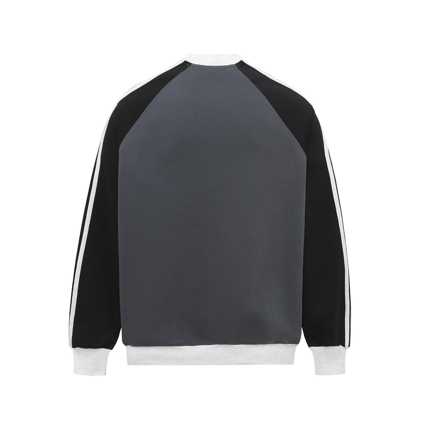 Ribbon splicing striped hoodie for men and women